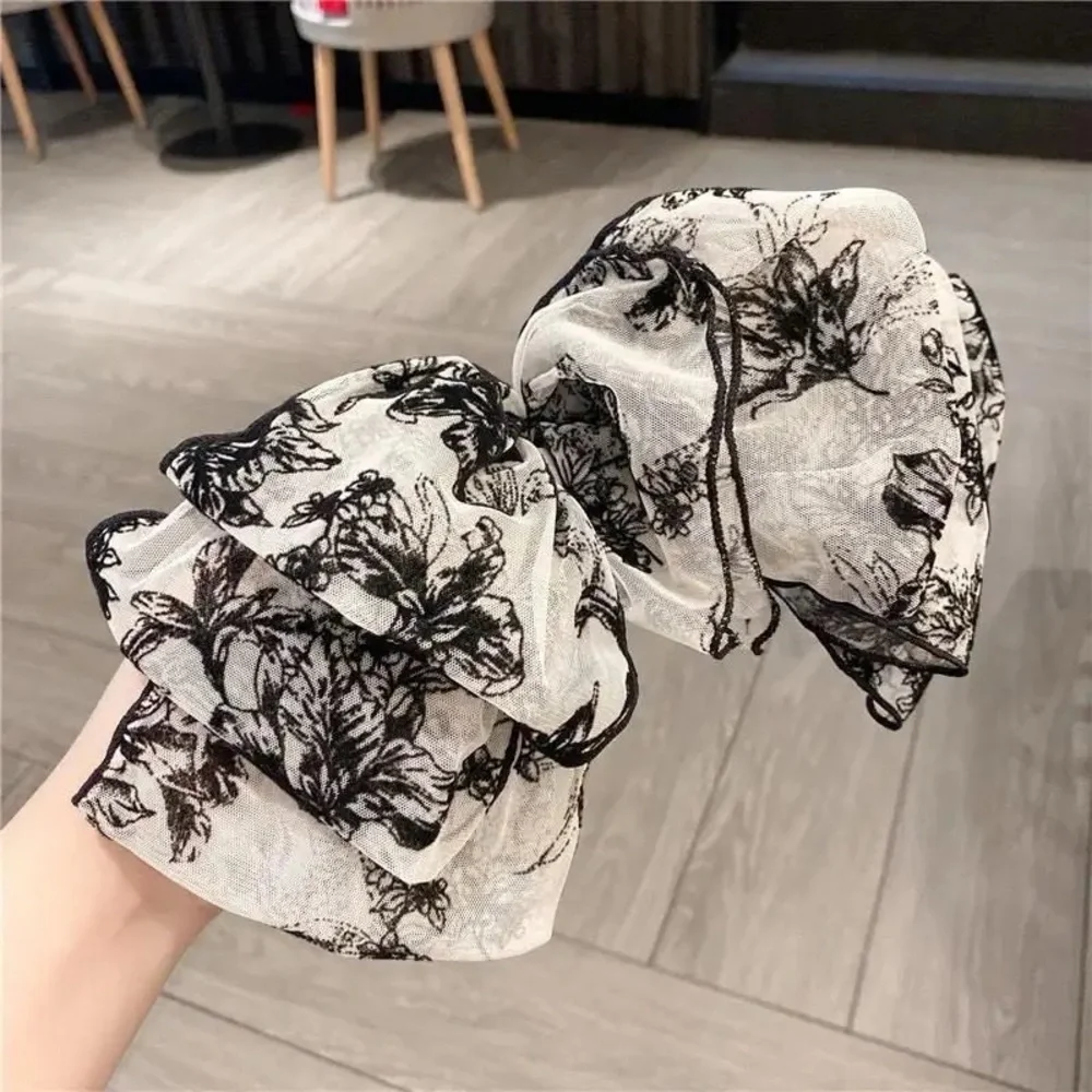 Oversized Lace Floral French Barrette Hair Clip